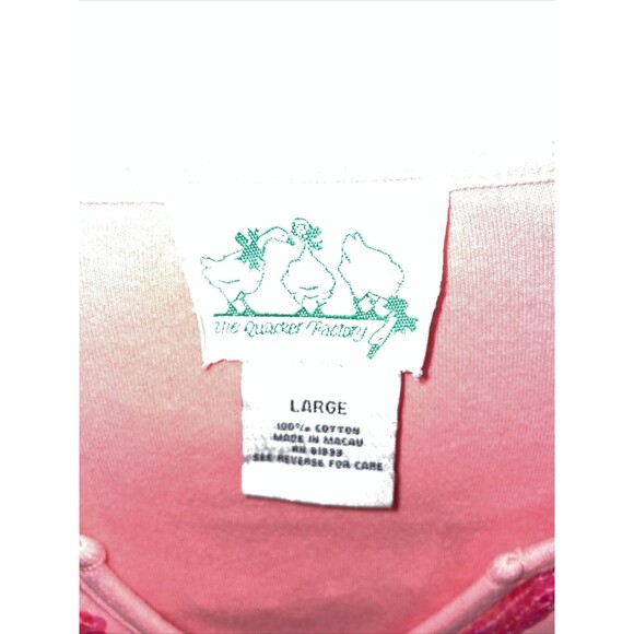Quacker Factory Casual Blouse Women’s Size Large Pink Sequins Long Sleeve Cotton - Picture 2 of 12
